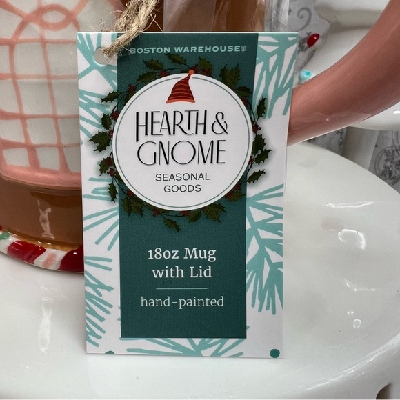 Hearth & Gnome Christmas Cafe Gingerbread Coffee Mug w/ Whipped Cream Mug Topper - Picture 6 of 12